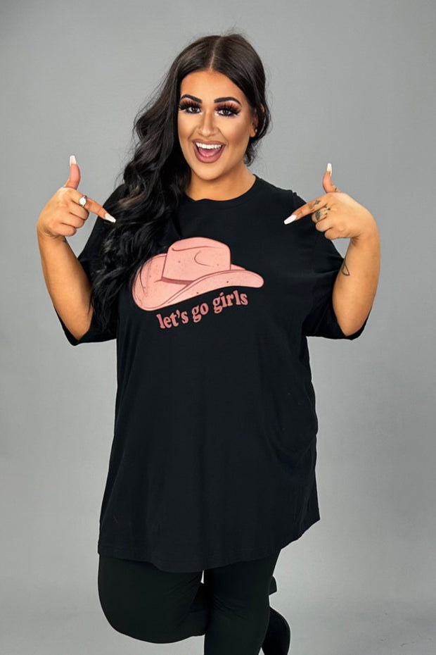 19 GT {Let's Go Girls} Black Graphic Tee PLUS SIZE 3X
