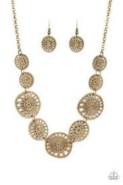 PAPARAZZI (341) {Your OWN Free Wheel} Necklace & Earrings