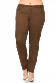 WIN  {Trendy Traveler} SALE!!!! Brown Pants W/Front & Back Pockets EXTENDED PLUS SIZE 14X 16X 18X 20X 22X 24X