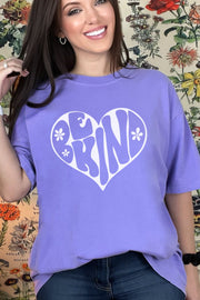 88 GT {Be Kind Heart} Violet Comfort Colors Graphic Tee PLUS SIZE 3X