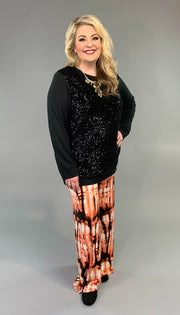 SD-P {Love Never Fails} Black with Sequined Front PLUS SIZE 1X 2X 3X