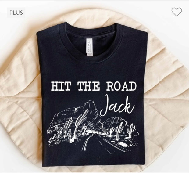 92 GT-A {Hit the Road Jack} Black Graphic Tee PLUS SIZE 1X 2X 3X