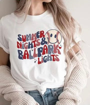 37 GT {Summer Nights & Ballpark Lights} Ivory Graphic Tee PLUS SIZE 3X