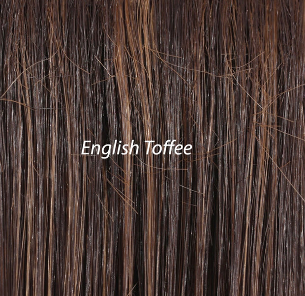 "Peppermint" (English Toffee) Hand-Tied Luxury Wig