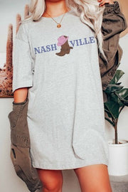 65 GT-H {Nashville Boot} Heather Grey Graphic Tee PLUS SIZE 1X 2X 3X