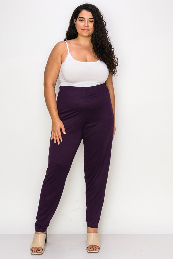 BT-H {Stay Sweet} Purple Lounge Pants CURVY BRAND!!! EXTENDED PLUS SIZ –  Curvy Boutique Plus Size Clothing