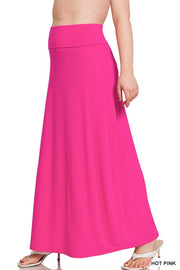 BT-F {Cheer You On} Hot Pink Maxi Skirt  PLUS SIZE 1X 2X 3X