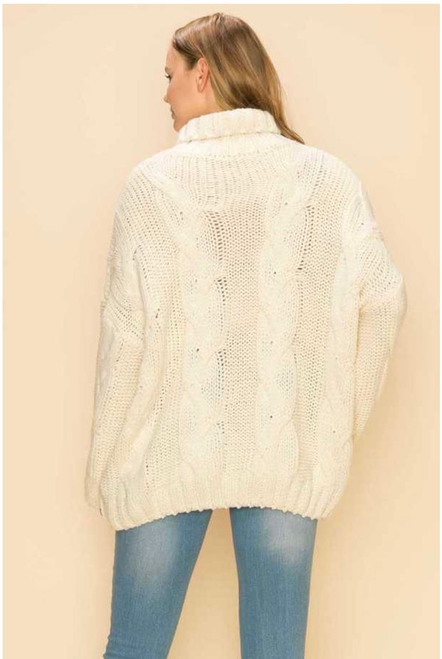 29 SLS-A {Cloud Gazing}  Beige  Sweater PLUS SIZE 1X/2X  2X/3X