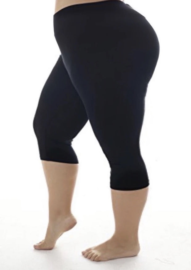 Leg-80 {Lost In Thought} Black Buttersoft Leggings EXTENDED PLUS SIZE 3X/5X