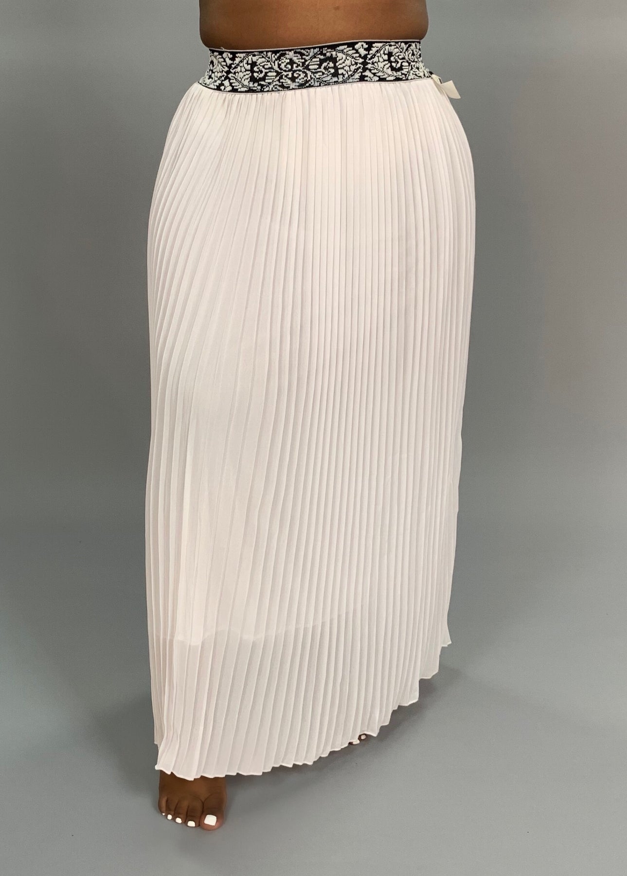 TFW49 WRAP PLEATED SKIRT ホワイト M