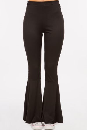 Black Women's Bell Bottom Pants Clothing Tall High Waist Flare Dress Pants Alloy Apparel Black Women's Bell Bottom Pants Clothing Tall High Waist Flare Dress Pants Alloy Apparel