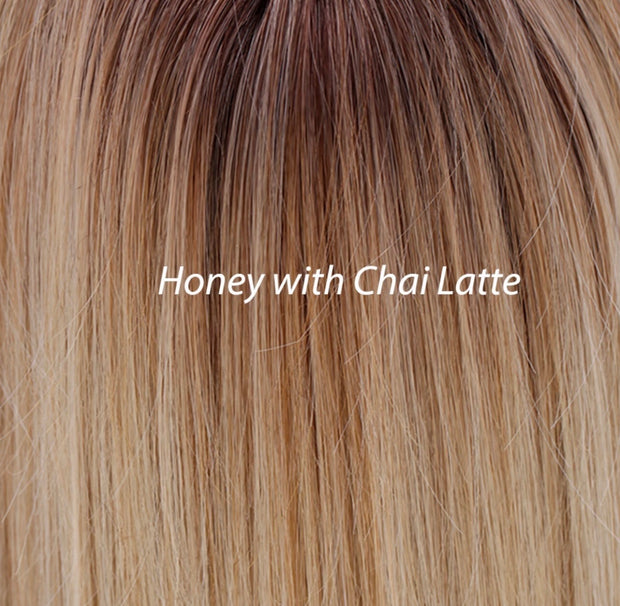 "Peppermint" (Honey Chai Latte) Hand-Tied BELLE TRESS Luxury Wig