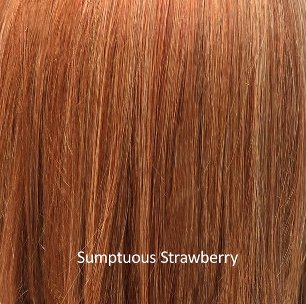 "Peppermint" (Sumptuous Strawberry) Hand-Tied BELLE TRESS Luxury Wig