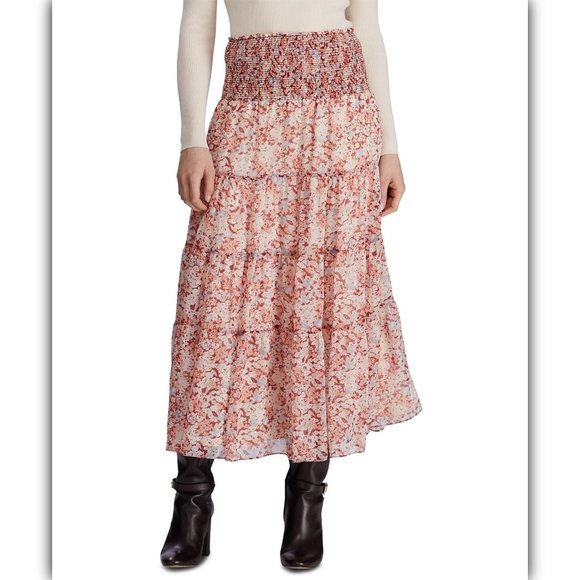 BT-Q  M-109 {Ralph Lauren} Rose Skirt Retail $145.00 PLUS SIZE 20W