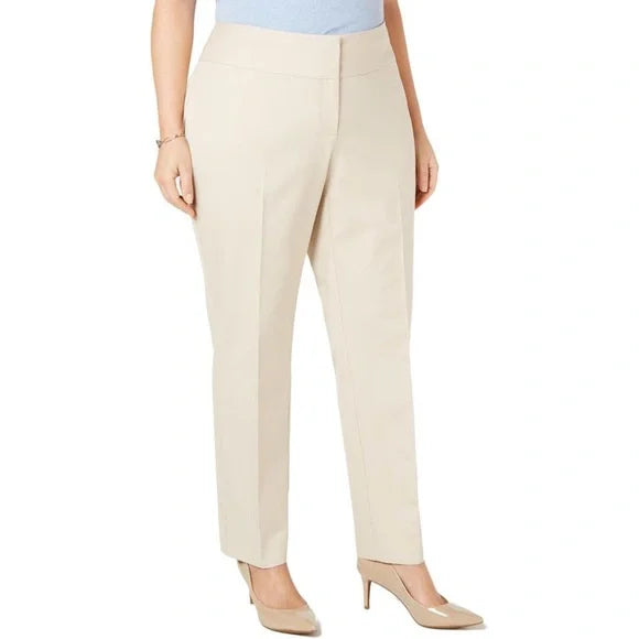 BT-B  M-109  {Alfani} Beige Tummy Control Pants Retail $79.50 PLUS SIZE 18W 24W