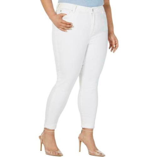BT-L  M-109  {Celebrity Pink} White Croppe Jeans Retail $49.00 PLUS SIZE 14W 16W 18W 24W