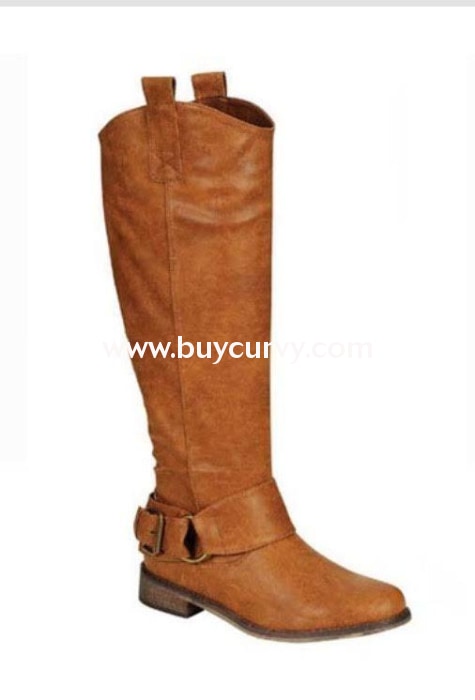 Shoes {Just My Style} Tall Tan Riding Boots With Buckle Accent Sale! Shoes