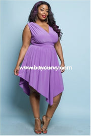 Sv-D {Find Me} Lilac Sleeveless With Ruched Waist Sale!!